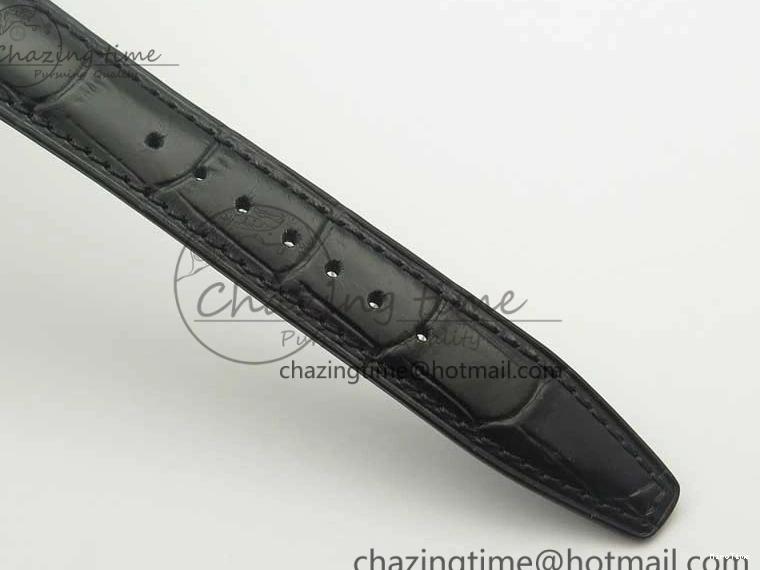 MIROTIME 0404 Portofino Automatic SS TWF 1:1 Best Edition Black Dial on Black Leather Strap A TravelReady 7199